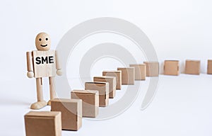 Business e-commerce or sme.online shopping concepts with prson model and product box order