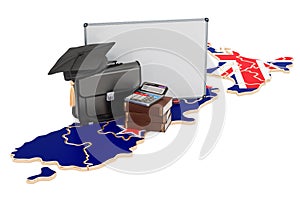 Business education in New Zealand concept, 3D rendering