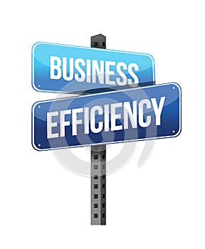 Business efficiency sign