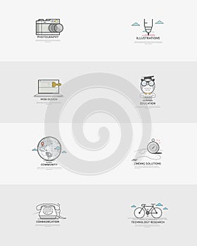 Business elements: Concept Logos