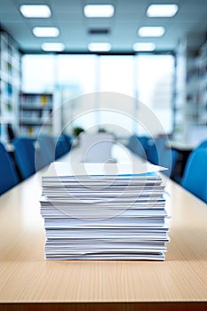 business environment with this closeup featuring papers and files