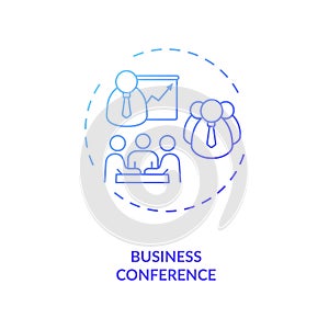 Business event concept icon
