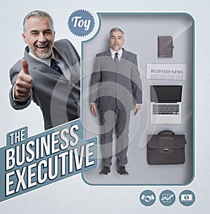 The business executive lifelike doll