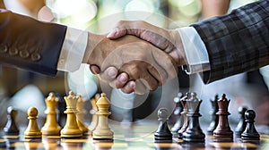 A business exeive engaging in negotiations with a potential competitor using HUMINT to gain insight into their business