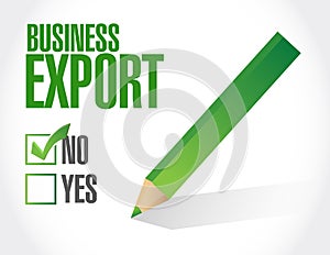 business export check list illustration