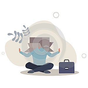 Business failure, work mistake or misfortune and unlucky, bankruptcy or fail entrepreneur concept.flat vector illustration