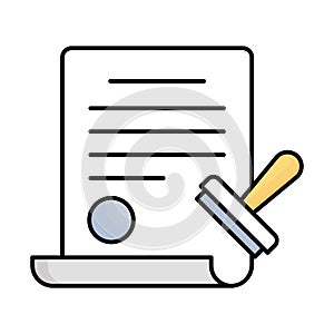 Business fill inside vector icon which can easily modify or edit