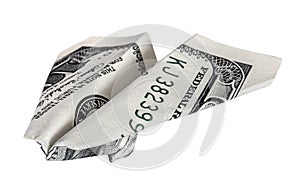 Business and finance concept. Money plane from dollar usa isolated focus on left wing. png transparent