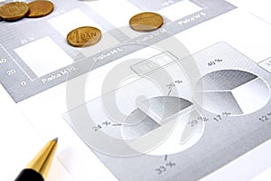 Business finance graphs of a working capitalist