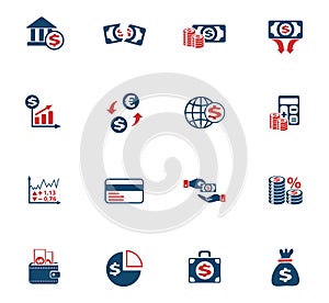 Business finance icon set