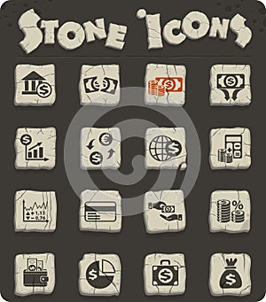 Business finance icon set