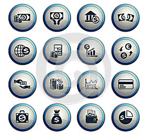 Business finance icon set