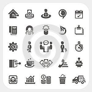 Business and finance icons set