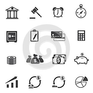 Business Finance Icons set