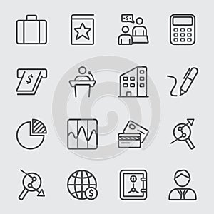 Business and Finance line icon