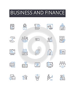 Business and finance line icons collection. Inclusion, Equity, Multiculturalism, Integration, Empathy, Collaboration