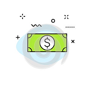 Business and Finance and Money web icons in line style. Money, dollar, infographic, banking. Vector illustration