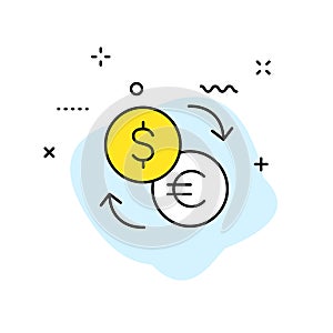 Business and Finance and Money web icons in line style. Money, dollar, infographic, banking. Vector illustration