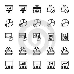 Business & Financial - 25 icons image.
