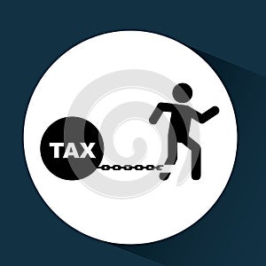Business financial burden taxes icon