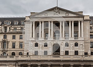 Business and Financial District of London in the UK