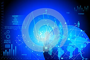 Business Financial Graph Chart Diagram