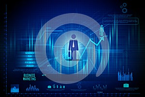 Business Financial Graph Chart Diagram