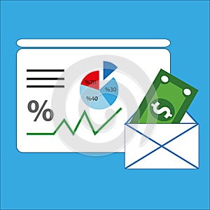 Business Finans Concept , This is a 3d rendered computer generated image