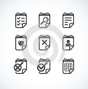 Business Flat icon set.