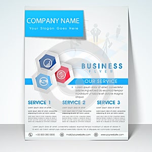 Business flyer, banner or template.