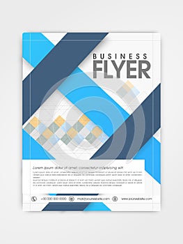 Business flyer, template or brochure design.