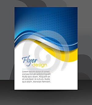 Business flyer template or corporate banner, cover design, brochure
