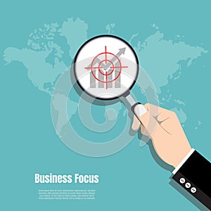 Business focus concept