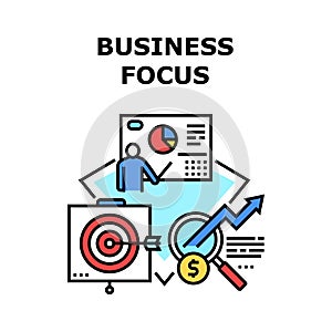 Business Focus Vector Concept Color Illustration