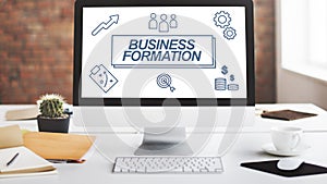 Business Formation Network Target Icons Graphic Concept photo