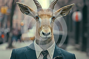 Business Gazelle in Urban Setting