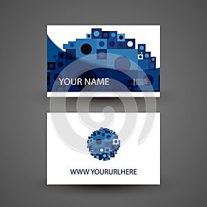 Business or Gift Card Design with Abstract Background