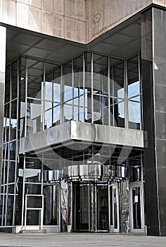 Business glass building