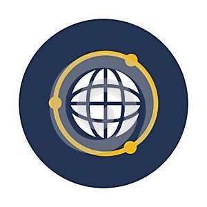 Business, global business Vector icon which can easily modify