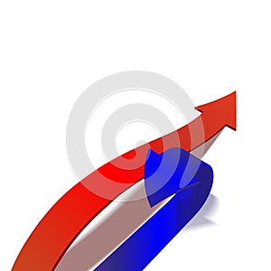 Business Graph, arrow vector illustration