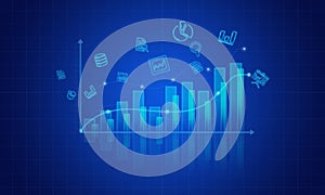 Business graph background