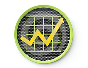 Business graph button