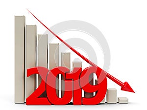 Business graph down 2019