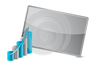 Business graph frame illustration design