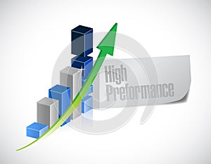 Business graph. high performance illustration