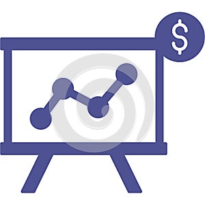 Business graph Isolated Vector icon which can easily modify or edit