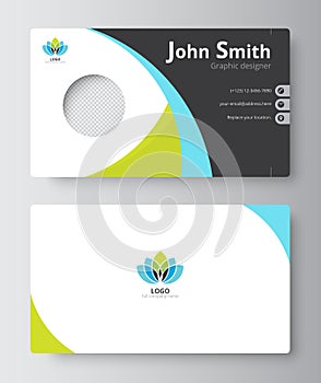 Business greeting card template design. introduce card include s