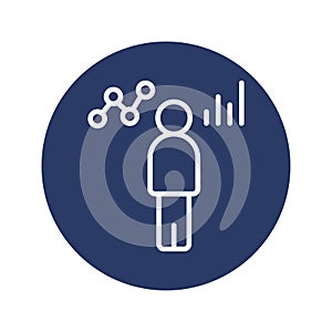 business growth chart icon