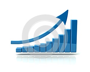 Business growth chart photo