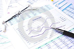 Business growth chart showing financial success